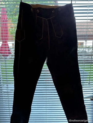 Trachtenlederhose lang Gr.52 braun Bild 4