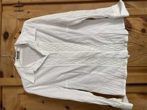 Weiße lange Bluse ( Hirsch)