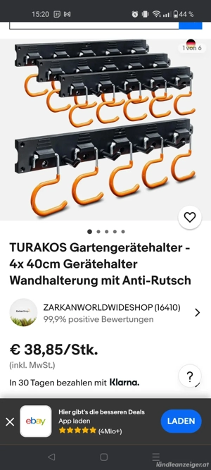 aufhängung Gartengeräte Turakos neu Bild 3