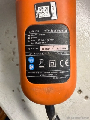 Bavaria BAG 115 Winkelschleifer   500 W Bild 2