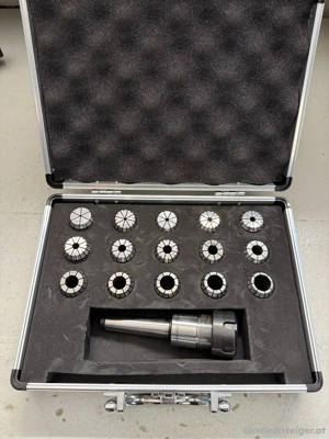 ER25 Spannzangen-Set mit MK2-Aufnahme (M10)   15-teilig im Koffer