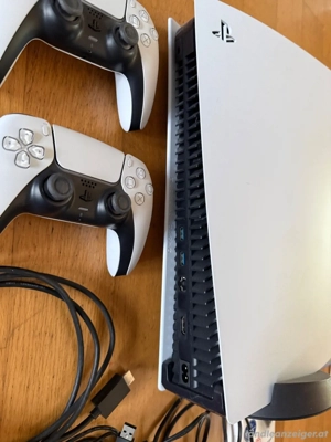 Playstation Sony PS 5 Disc Konsole inkl. 2 TB SSD + 8 Spiele + 2 Sony Controller Bild 3