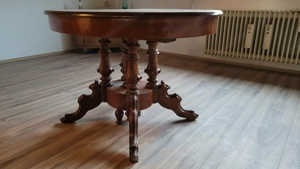 Gründerzeit Esstisch Nussbaum Tisch um 1880 Bild 3