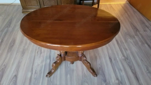 Gründerzeit Esstisch Nussbaum Tisch um 1880 Bild 7