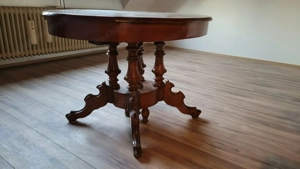 Gründerzeit Esstisch Nussbaum Tisch um 1880 Bild 5