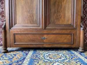 Louis Philippe Kleiderschrank Biedermeier um 1880 Frankreich Bild 2