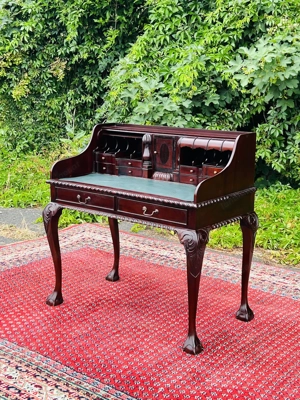 Barock Sekretär Schreibtisch Mahagoni englische Möbel Biedermeier Empire Louis XV Bild 10