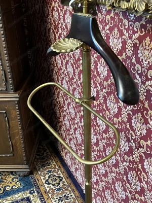  Edle Garderobe Kleiderständer Garderobenständer Messing- Barock Hotel - Vintage - Antik Bild 5