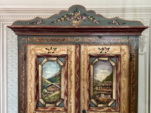 Barock Schrank Bauernschrank Landhaus Kleiderschrank Dielenschrank Kasten Bild 5
