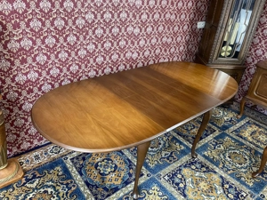 Barock Esstisch Tisch Esszimmertisch Stühle Chippendale Vintage  Nussbaum Bild 8