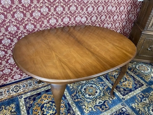 Barock Esstisch Tisch Esszimmertisch Stühle Chippendale Vintage  Nussbaum Bild 6