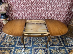 Barock Esstisch Tisch Esszimmertisch Stühle Chippendale Vintage  Nussbaum Bild 9