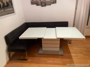 Weiser Esstisch aus glas (ausfahrbar) Bild 4