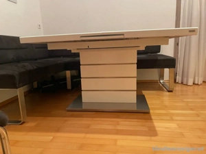 Weiser Esstisch aus glas (ausfahrbar) Bild 3