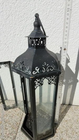 Laterne schwarz Bild 2