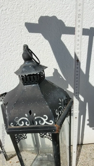 Laterne schwarz Bild 3