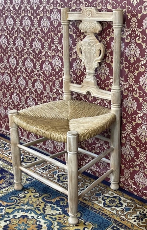 Barock Empire Stil Möbel Sessel Stuhl Pinie Massivholz Biedermeier Landhaus Bild 3