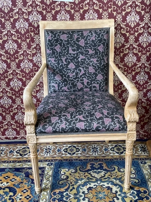 Barock Sessel Stilmöbel Stuhl Pinie Biedermeier Landhaus