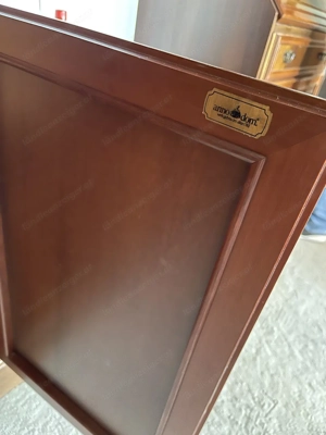 Biedermeier Sekretär mit Vitrine aus Mahagoni englische Stilmöbel ANNO DOM Bild 8