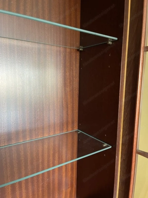 Biedermeier Sekretär mit Vitrine aus Mahagoni englische Stilmöbel ANNO DOM Bild 7