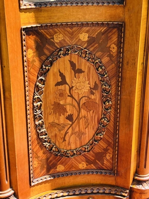 Barock Vitrine Louis XV Empire Schrank Bild 8