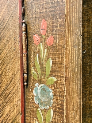 Biedermeier Schrank Bauernschrank bemalt Barock Gründerzeit antik Bauernmöbel Kasten Bild 10