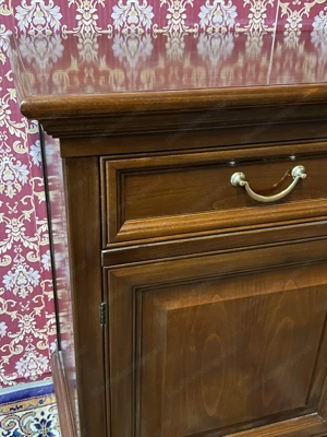 Biedermeier Kommode Anrichte Sideboard Barock  Nussbaum dunkel Landhaus Schrank Stilmöbel Louis XV R Bild 6