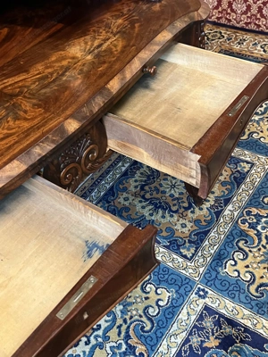 Biedermeier Sekretär Louis Philippe Aufsatzsekretär Schreibtisch Barock Mahagoni  Bild 9