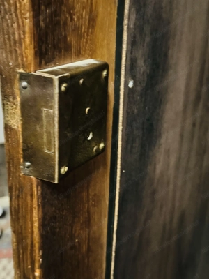 Antiker Schrank mit Spiegel Gründerzeit Danziger Barock Nussbaum Kasten  Bild 10