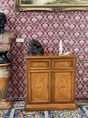 Kommode SELVA Biedermeier Anrichte Landhaus Nussbaum Bild 6