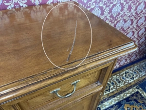 Kommode SELVA Biedermeier Anrichte Landhaus Nussbaum Bild 2