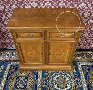 Kommode SELVA Biedermeier Anrichte Landhaus Nussbaum Bild 9