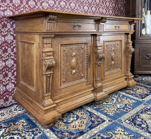Gründerzeit Kommode Anrichte Sideboard Eiche massiv  Bild 10