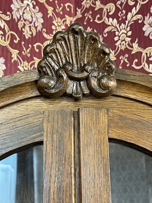 Vitrine Barockstil Eckvitrine Bauernschrank Bauernmöbel Stilmöbel Landhaus Eiche Bild 3