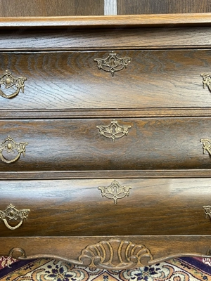 Vitrine Barockstil Eckvitrine Bauernschrank Bauernmöbel Stilmöbel Landhaus Eiche Bild 8