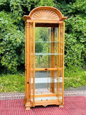 Biedermeier Vitrine Barock Gründerzeit Schrank Glasvitrine PULASKI FURNITURE Sammlervitrine Muschela Bild 7
