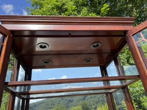 Biedermeier Vitrine Barock Gründerzeit Schrank Glasvitrine Heldense Sammlervitrine Stilmöbel England Bild 4