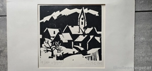 Bild von Fetz Leopold,  Holzschnitt Bizau1983