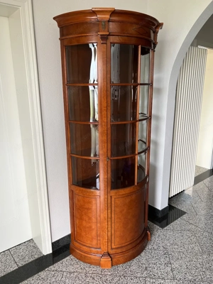 Biedermeier Vitrine Stilmöbel Kirschbaum Scholtissek Barock 
