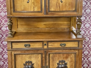 Jugendstil Buffet Anrichte Küchenbuffet Gründerzeit Bauernschrank Landhaus Nussbaum Bild 4