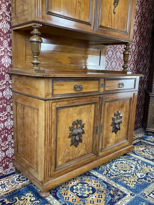 Jugendstil Buffet Anrichte Küchenbuffet Gründerzeit Bauernschrank Landhaus Nussbaum Bild 9
