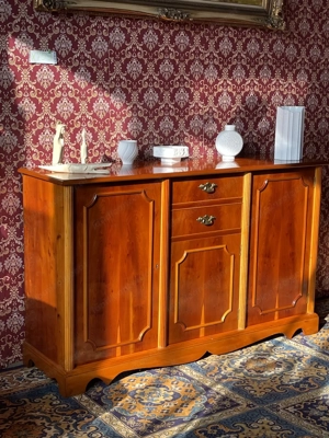 Biedermeier Kommode England Landhaus Eibe Antikstil