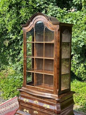 Biedermeier Vitrine Jugendstil Bücherschrank Gründerzeit Mahagoni Barock Schrank Herrenzimmer  Bild 6
