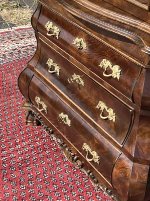 Biedermeier Vitrine Jugendstil Bücherschrank Gründerzeit Mahagoni Barock Schrank Herrenzimmer  Bild 4