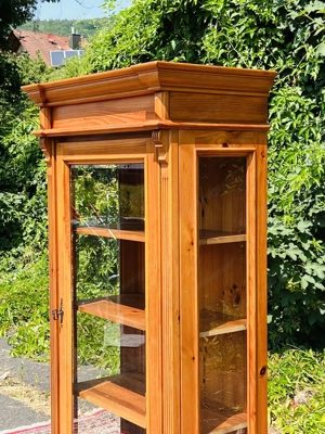 Gründerzeit Vitrine Bücherschrank Barock Schrank Biedermeier Jugendstil Herrenzimmer Bild 5
