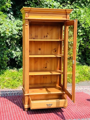 Gründerzeit Vitrine Bücherschrank Barock Schrank Biedermeier Jugendstil Herrenzimmer Bild 9