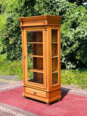 Gründerzeit Vitrine Bücherschrank Barock Schrank Biedermeier Jugendstil Herrenzimmer Bild 10