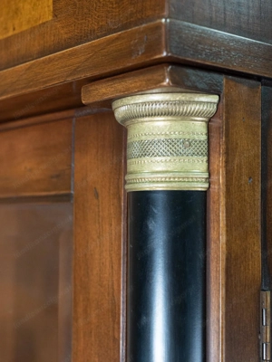 Biedermeier Vitrine Barock Selva Kirschbaum Wohnzimmerschrank Stilmöbel Bild 4