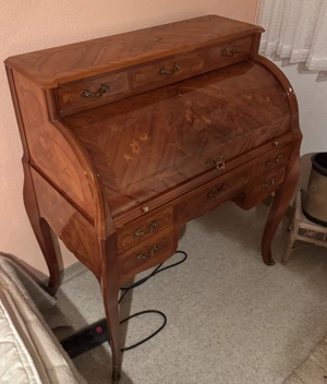 Sekretär Kirschbaum Louis XV Zylinder Schreibtisch TOP Zustand