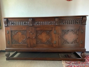 Schöne, antike Anrichte  Kommode in Eiche Vollholz Bild 2